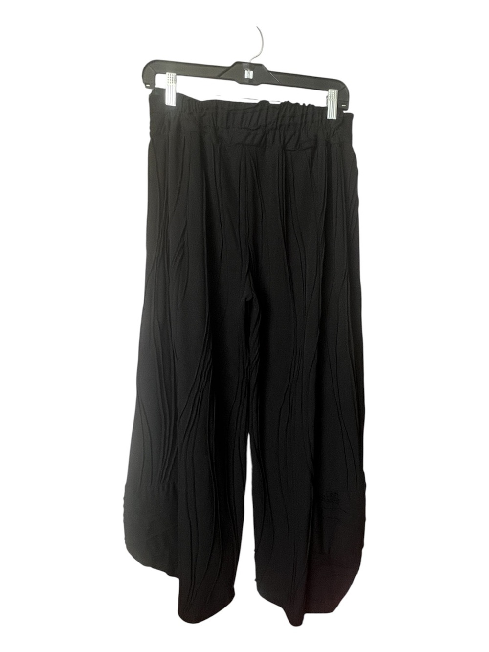 Windhorse Wide Leg Textured Boho Flowy Pants Stretch Lightweight Blk SZ L/XL - Picture 4 of 8